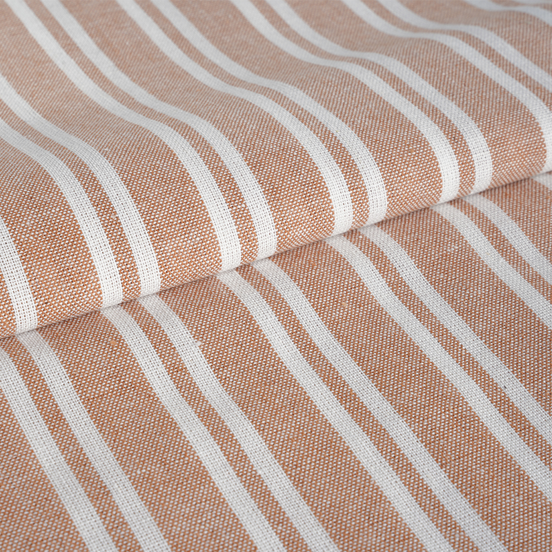 Tissu mélangé 55 % LIN 45 % RAYONNE YD STRIPE