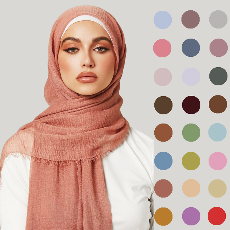 W1189 Hijab en voile pratique et polyvalent