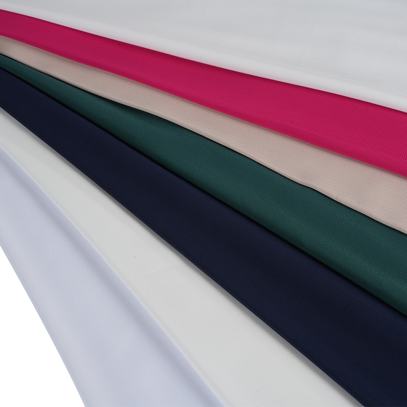 Mousseline extensible 100D teinte