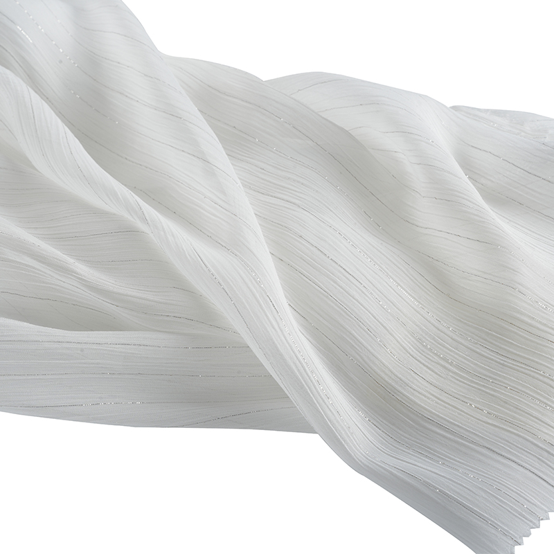 Crêpe Mousseline de Soie Argenté 75D