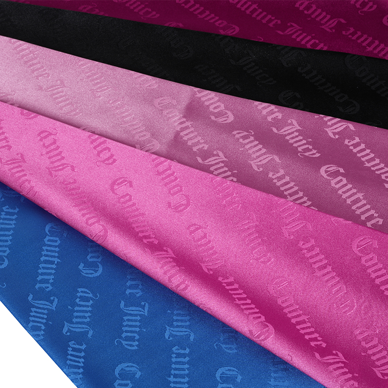 Tissu Jacquard Lettre Satin Extensible 75D