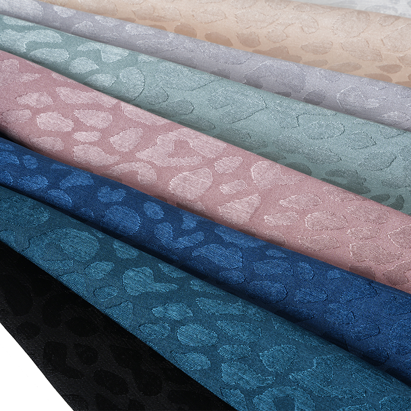 Jacquard Crêpe Satin 75D Imprimé Léopard