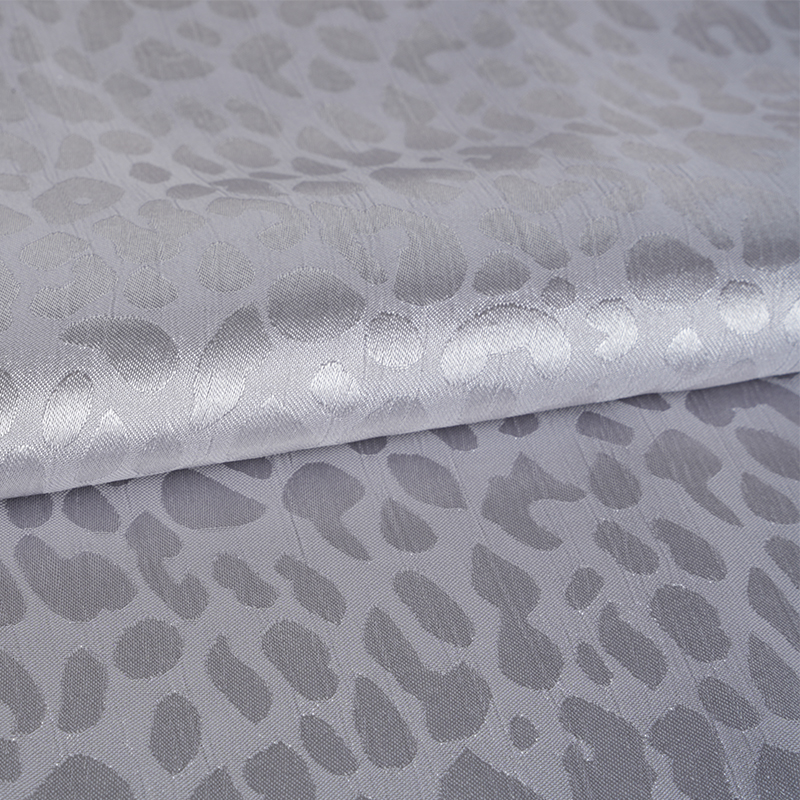Jacquard Crêpe Satin 75D Imprimé Léopard