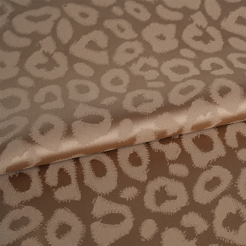 Jacquard Léopard Satin Extensible 50/75