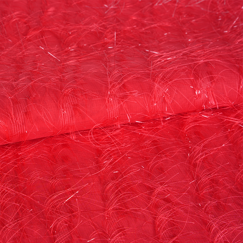 Tissu Uragiri à fleurs coupées et pampilles à paillettes 75D