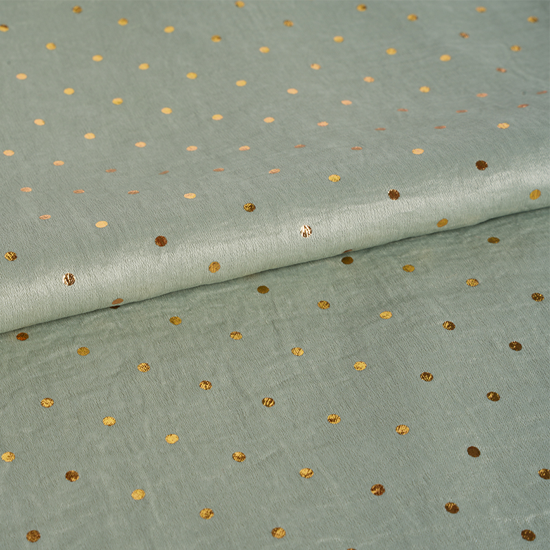 Tissu d'estampage en aluminium à points de cylindre de flux d'air en satin de velours 2026