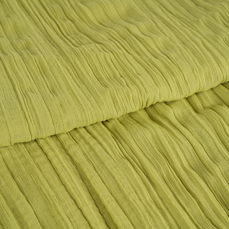 Tissus plissés en crêpe mousseline 75d