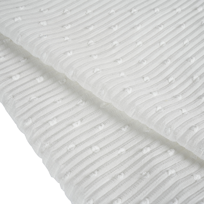 Tissu plissé en crêpe coupé et pressé Nano 75dn