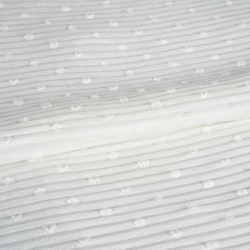 Tissu plissé en crêpe coupé et pressé Nano 75dn