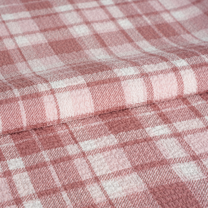 Tissu imprimé à grille idéale 100D/150D