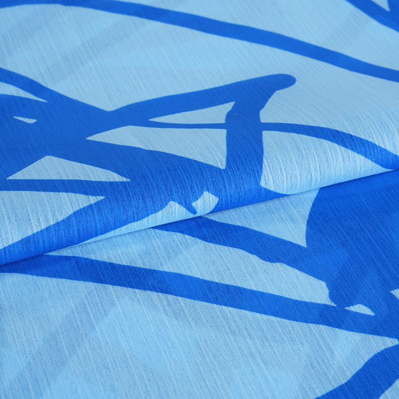 Tissu crêpe imprimé en mousseline de soie Dream Space BD2503 75D