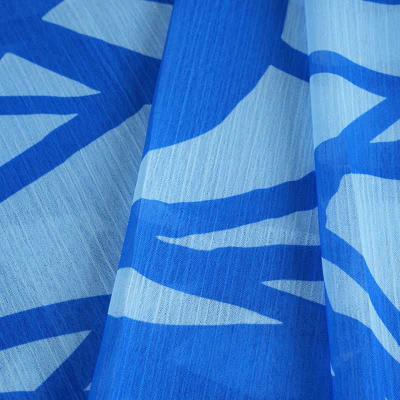 Tissu crêpe imprimé en mousseline de soie Dream Space BD2503 75D