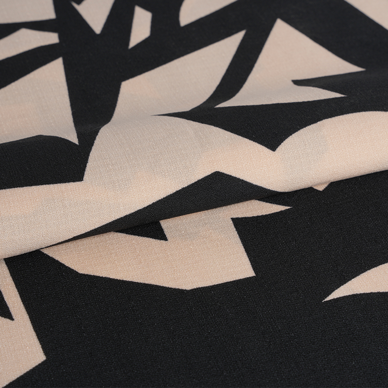 5068 Linglong Chanvre Tissu Imprimé Rose Et Noir