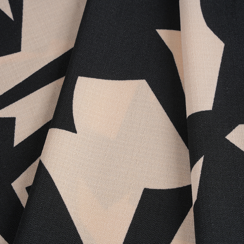 5068 Linglong Chanvre Tissu Imprimé Rose Et Noir