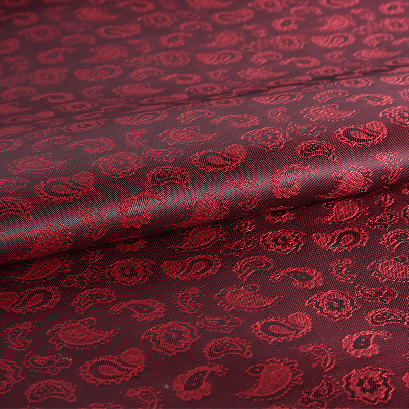 Jacquard de fleur de cajou cationique en polyester
