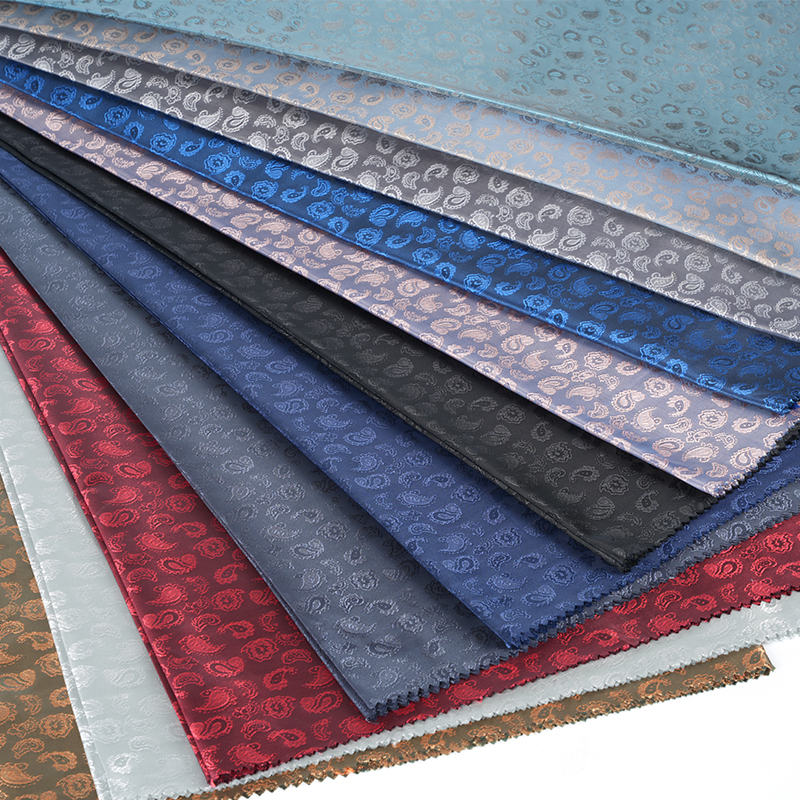 Jacquard de fleur de cajou cationique en polyester