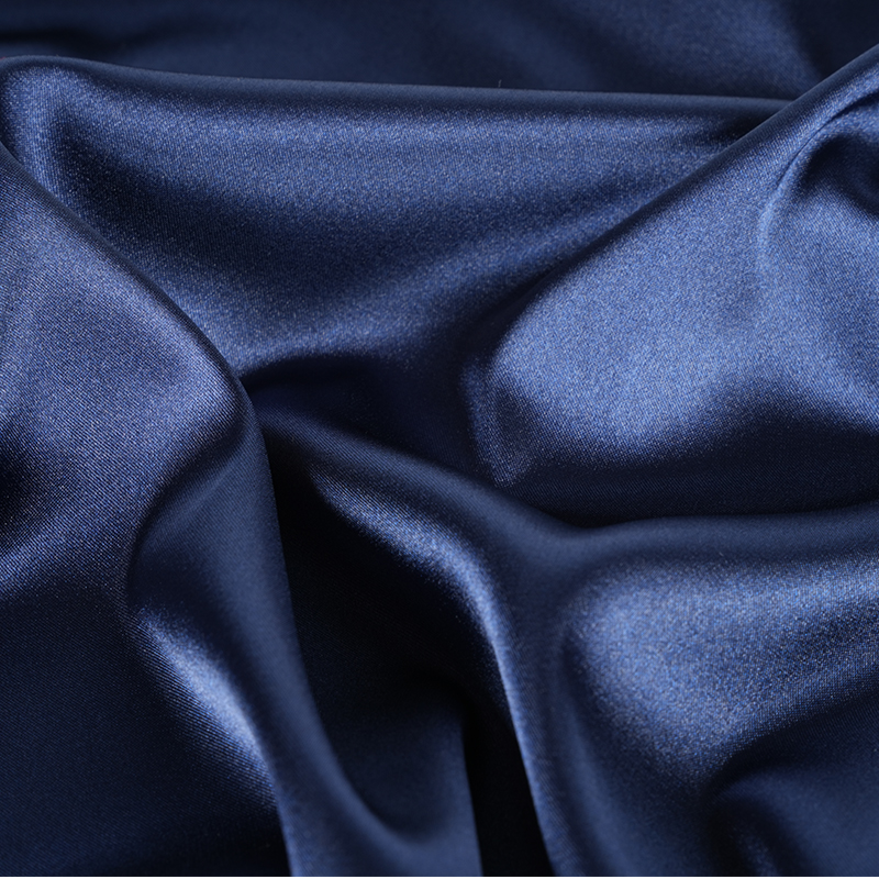 Tissu de teinture en satin extensible torsadé brillant teint 50D * 50D