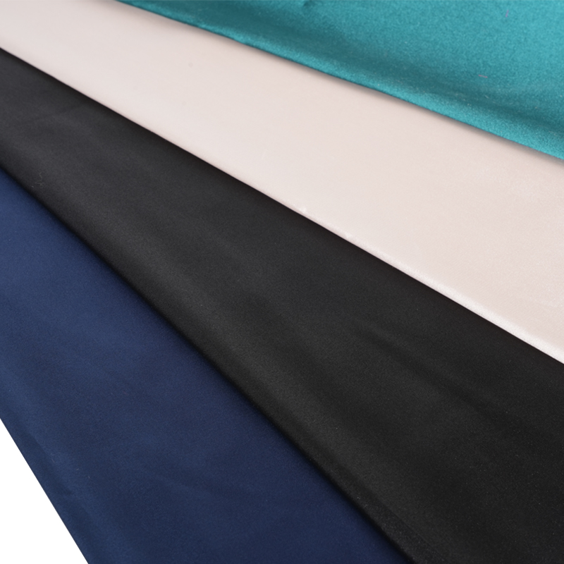 Tissu de teinture en satin extensible torsadé brillant teint 50D * 50D