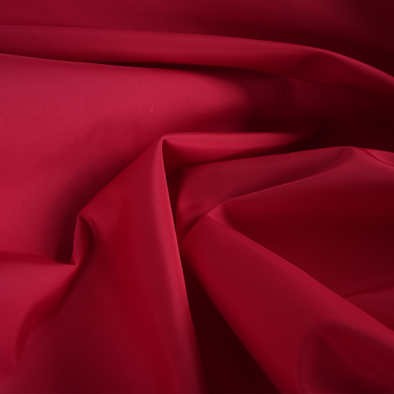 Mémoire d'imitation simple à torsion complète 75D FDY avec revêtement PU et tissu imperméabilisant