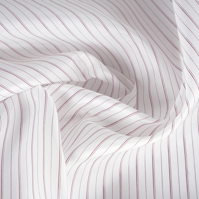 Tissu de doublure de manches rayé extensible 100 % polyester