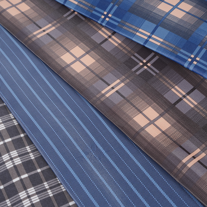 Tissu imprimé à panneaux de champ en satin PV