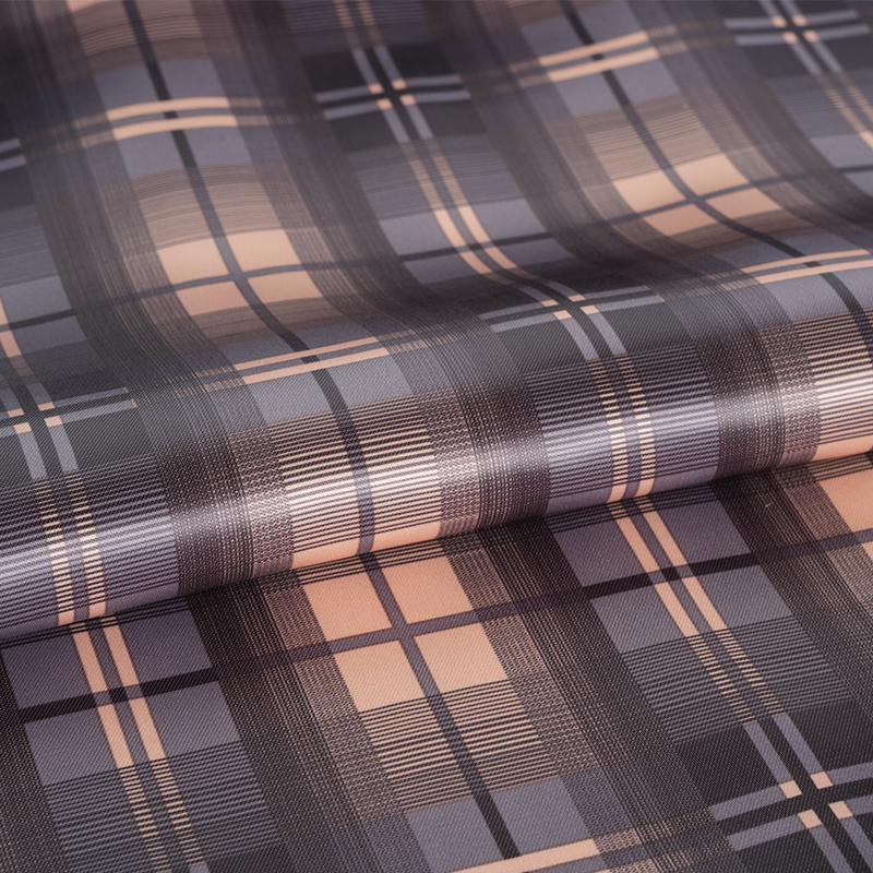 Tissu imprimé à panneaux de champ en satin PV